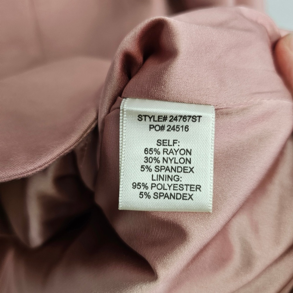 Skies Are Blazer Medium Pink Boyfriend Button Career Casual Office Business Knit - Picture 7 of 8
